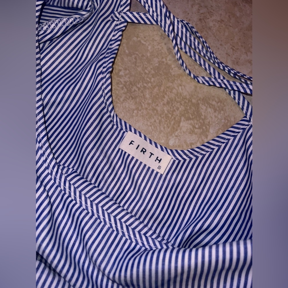 Firth Striped Ruffled Blouse. Sz Small💙 - Picture 7 of 10